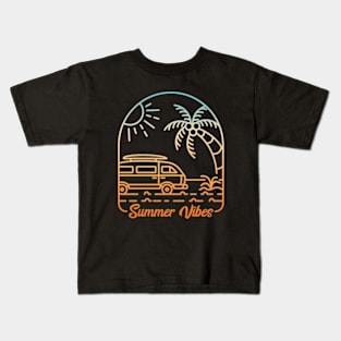 Summer-Vibes-Only Kids T-Shirt